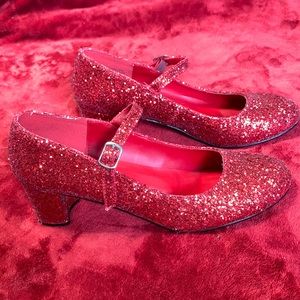 Dorothy Red Glitter Shoes - Size 10